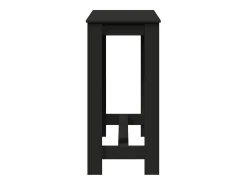 Mesa de bar negra 102x50x103,5 cm madera de ingeniería