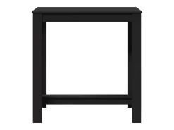 Mesa de bar negra 102x50x103,5 cm madera de ingeniería