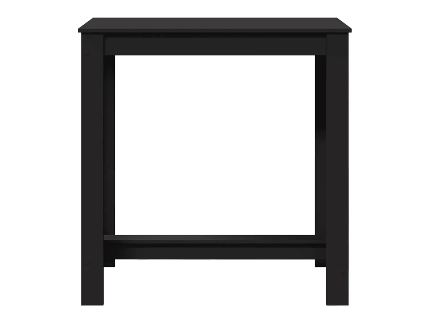 Mesa de bar negra 102x50x103,5 cm madera de ingeniería