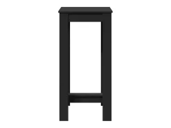 Mesa de bar negra 51x50x103,5 cm madera de ingeniería
