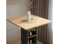 Mesa de bar oro power roble/antracita 75x75x106 repose