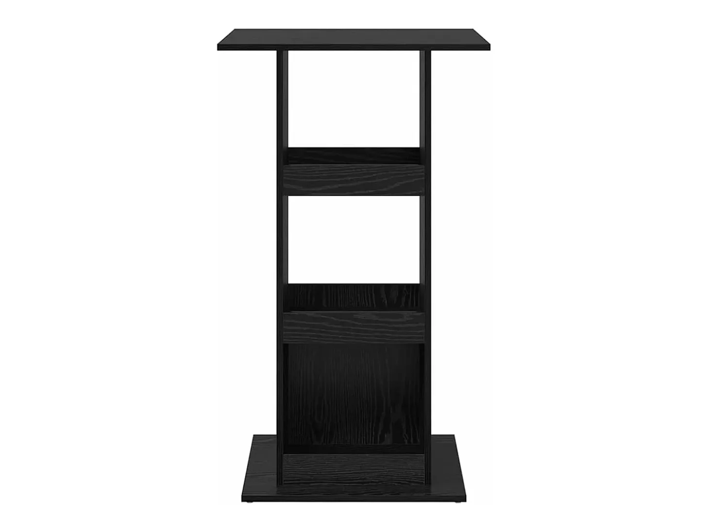 Mesa de Bar Roble Negro 60 x 60 x 100 cm Madera contrachapada