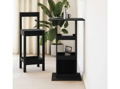 Mesa de Bar Roble Negro 60 x 60 x 100 cm Madera contrachapada