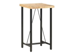Mesa de bar 60x60x107 cm Madera de mango en bruto