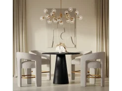 Mesa de bar 114.5x86.5x114.5 cm negra Avola AV2271-45B