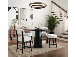 Mesa de bar 114.5x86.5x114.5 cm negra Avola AV2271-45B