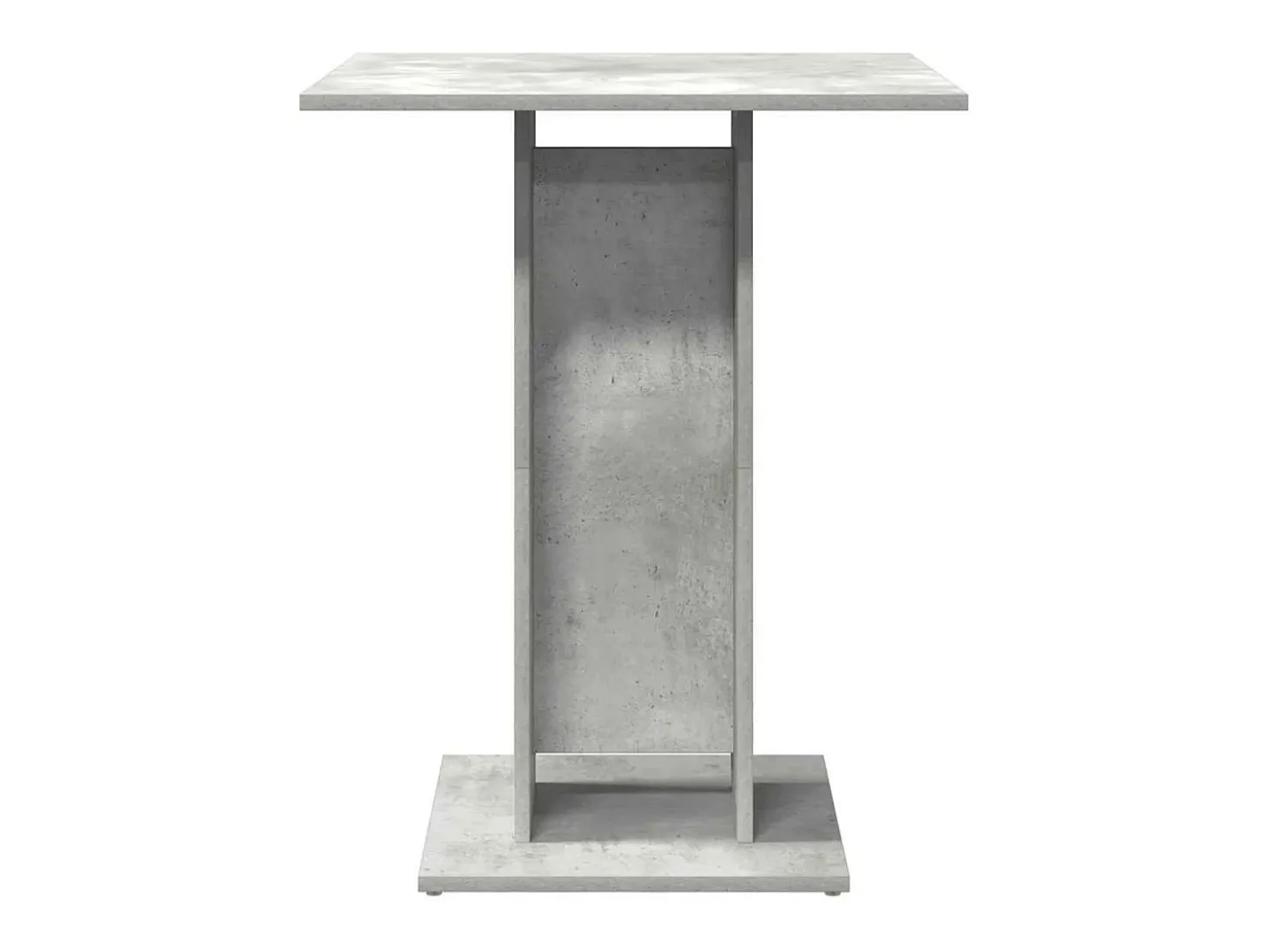 Mesa de bistró de madera contrachapada gris 60x60x75 cm