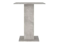Mesa de bistró de madera contrachapada gris 60x60x75 cm