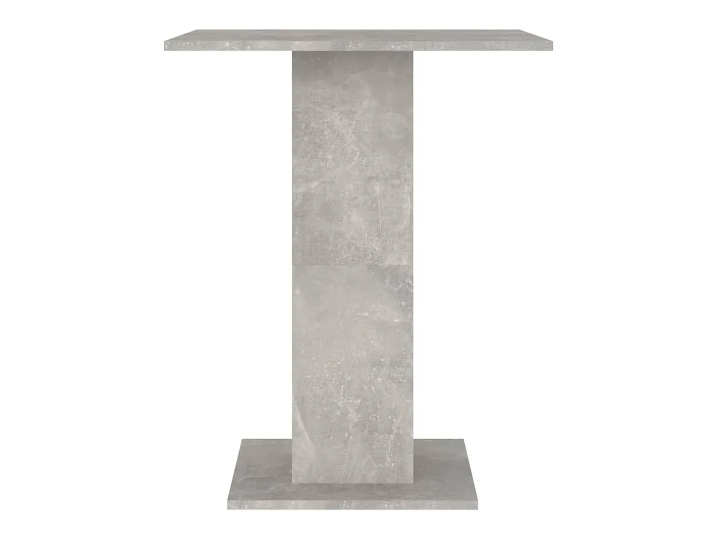 Mesa de bistró de madera contrachapada gris 60x60x75 cm