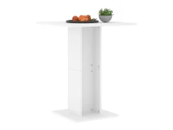 Mesa de bistró de madera contrachapada blanco 60x60x75 cm ES624759