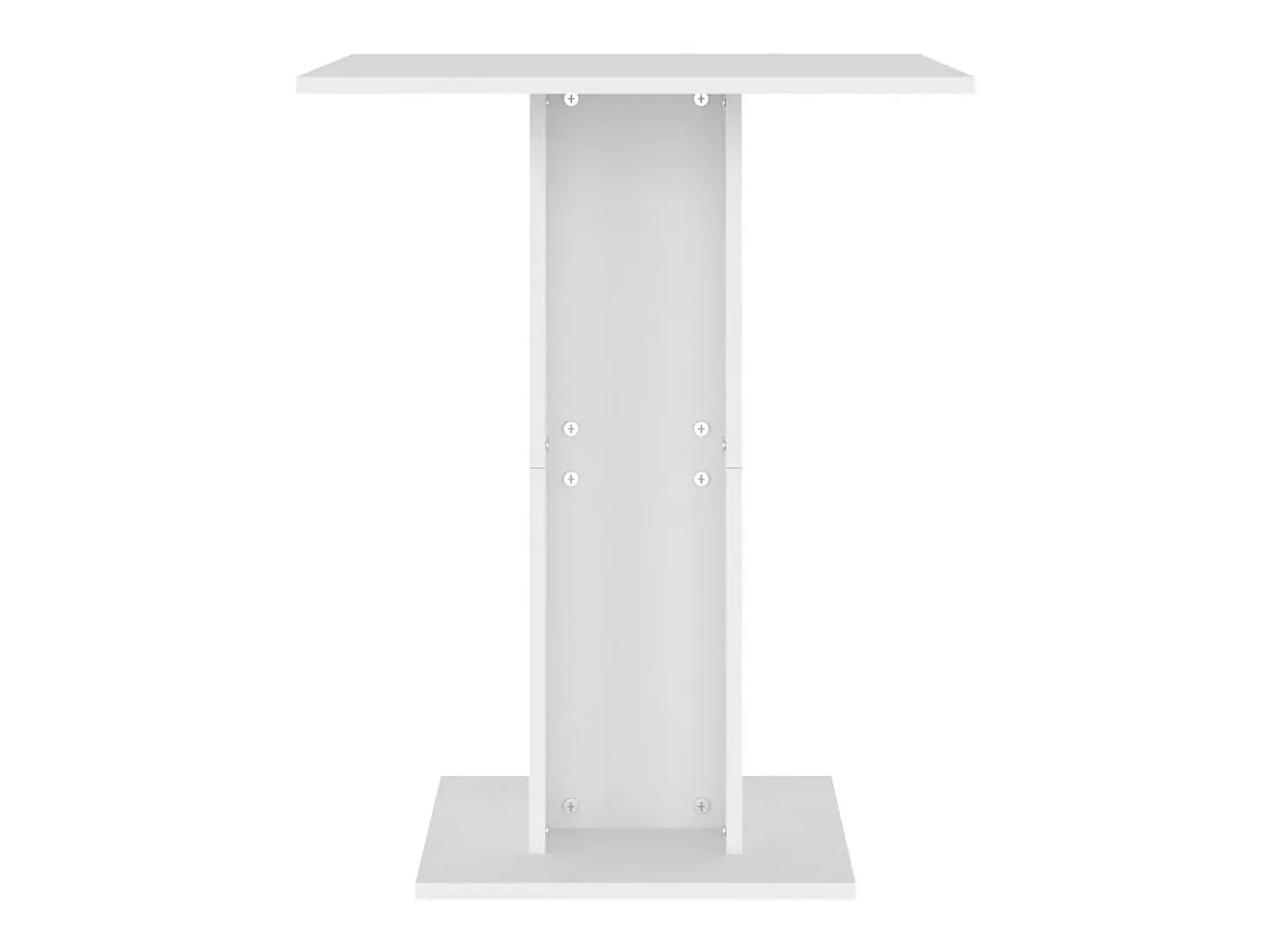 Mesa de bistró de madera contrachapada blanco 60x60x75 cm ES624759