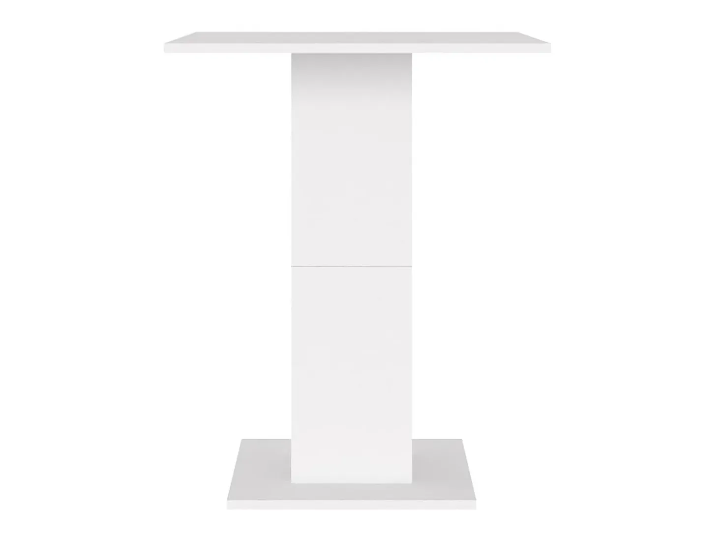 Mesa de bistró de madera contrachapada blanco 60x60x75 cm ES624759