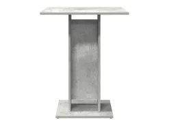 Mesa de bistró de madera contrachapada gris 60x60x75 cm
