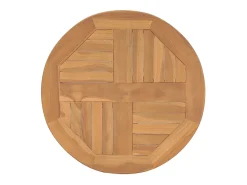 Mesa de bistró de madera maciza de teca Ø60x75,5 cm