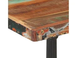 Mesa de bistró de madera maciza reciclada 60x60x76 cm
