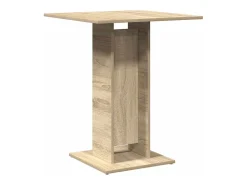 Mesa de bistró de roble Sonoma de 60 x 60 x 75 cm de madera de ingeniería