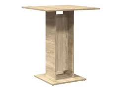 Mesa de bistró de roble Sonoma de 60 x 60 x 75 cm de madera de ingeniería