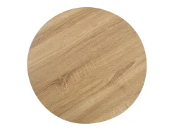 Mesa de bistró marrón claro de 80 cm de MDF