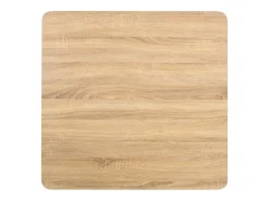 Mesa de bistró marrón claro 80x80 cm MDF