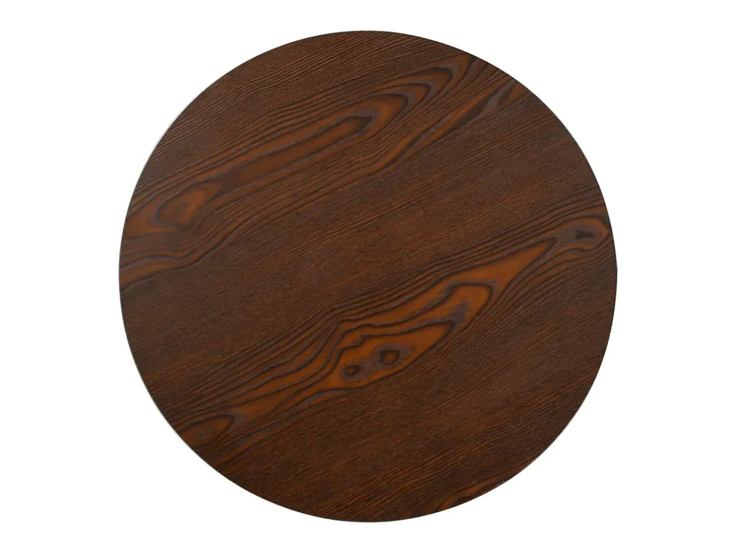 Mesa de bistró marrón oscuro de 60 cm de MDF