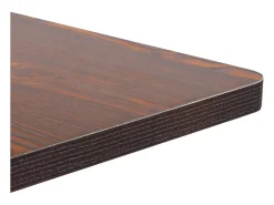 Mesa de bistró marrón oscuro 50x50 cm MDF