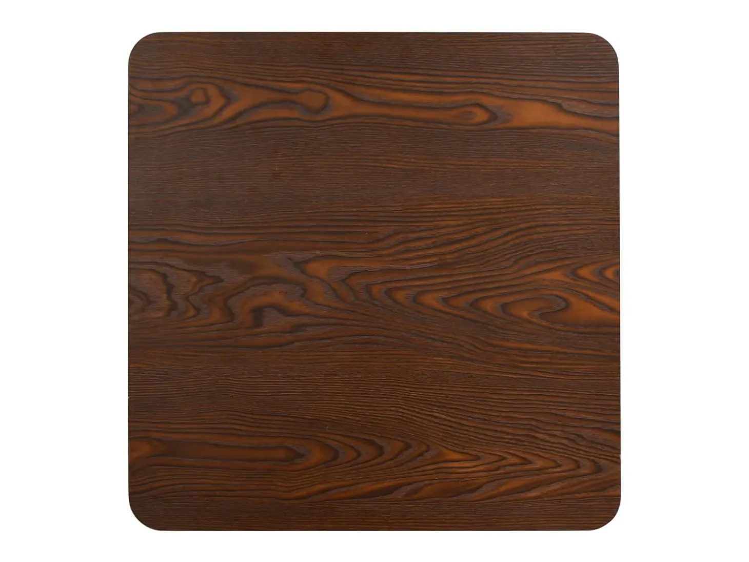 Mesa de bistró marrón oscuro 50x50 cm MDF