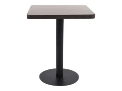 Mesa de bistró marrón oscuro 60x60 cm MDF