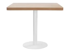 Mesa de bistró MDF marrón claro 80x80 cm