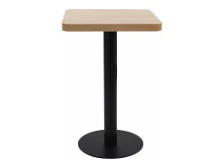 Mesa de bistró MDF marrón claro 50x50 cm