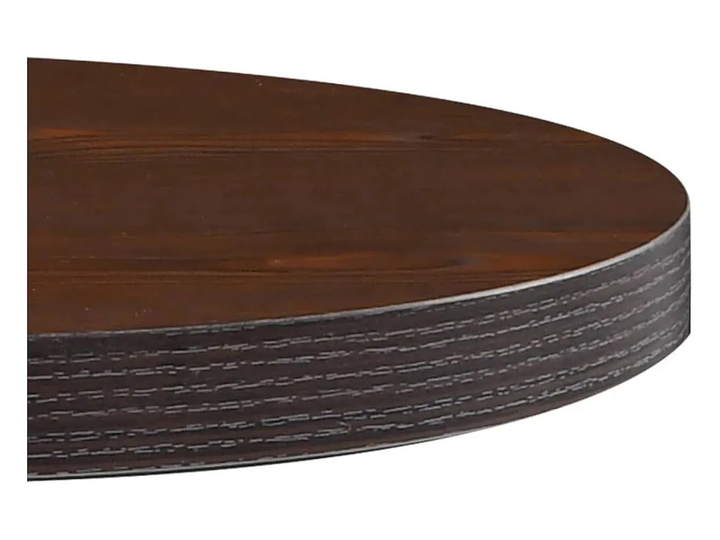 Mesa de bistró MDF marrón oscuro 50 cm