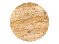Mesa de bistró redonda madera de mango rugosa Ø60x75 cm