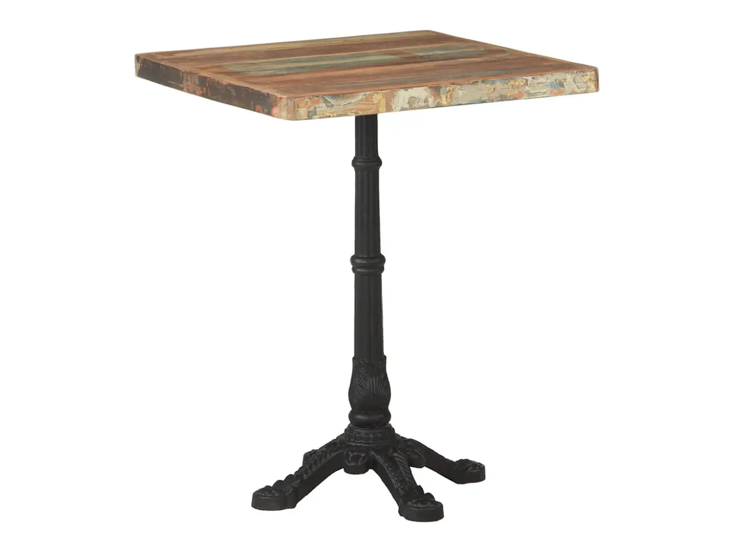 Mesa de bistro 60x60x76 cm Madera maciza recuperada