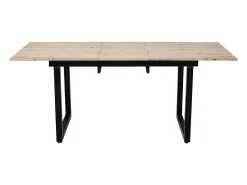 Mesa de centro elevable para 4-6 personas - patas de metal - natural claro (140-180x80x75 cm)