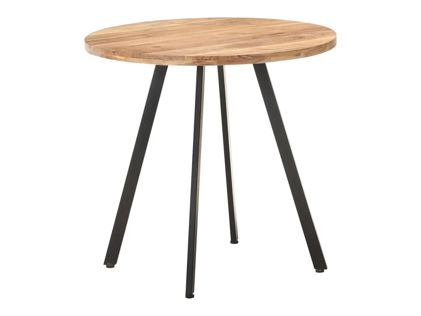 Mesa de comedor 80 cm Madera maciza de acacia