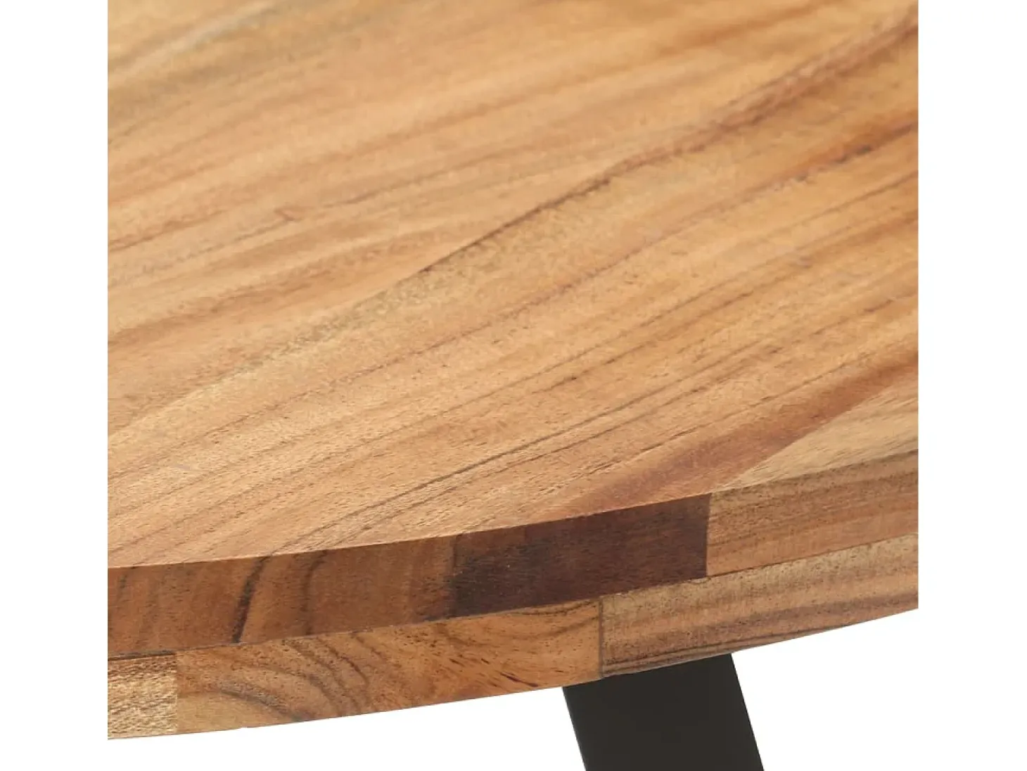 Mesa de comedor 80 cm Madera maciza de acacia