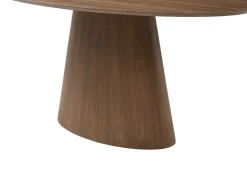 Mesa de comedor 6 comensales de MDF - Natural oscuro - ANTELADA