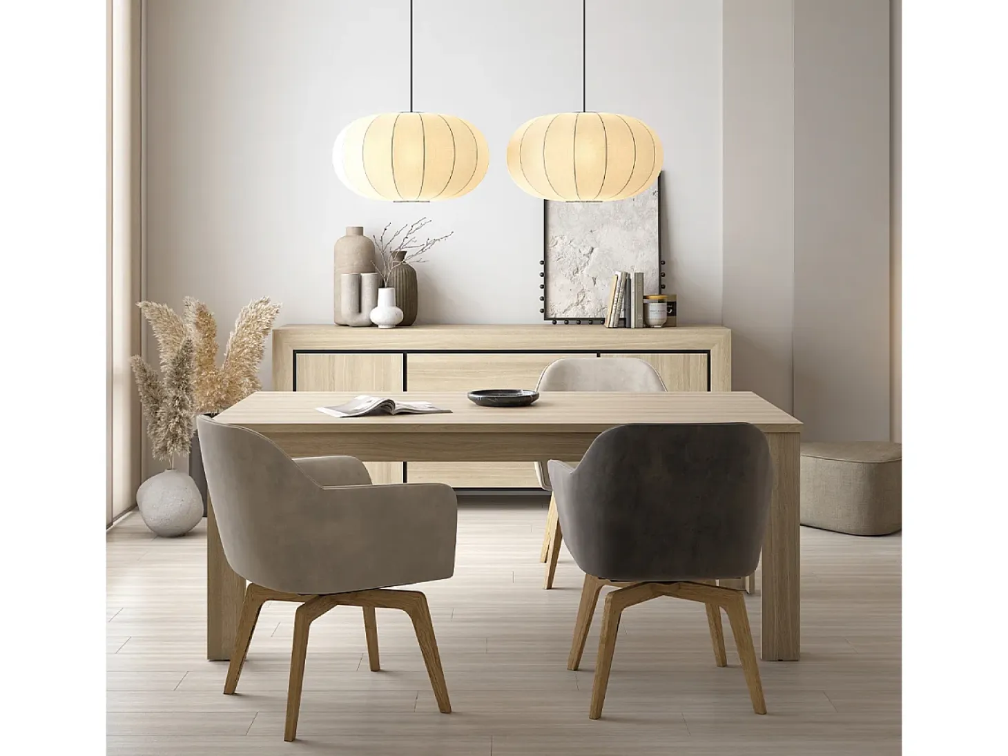 Mesa de comedor 8 plazas Lucius Madera