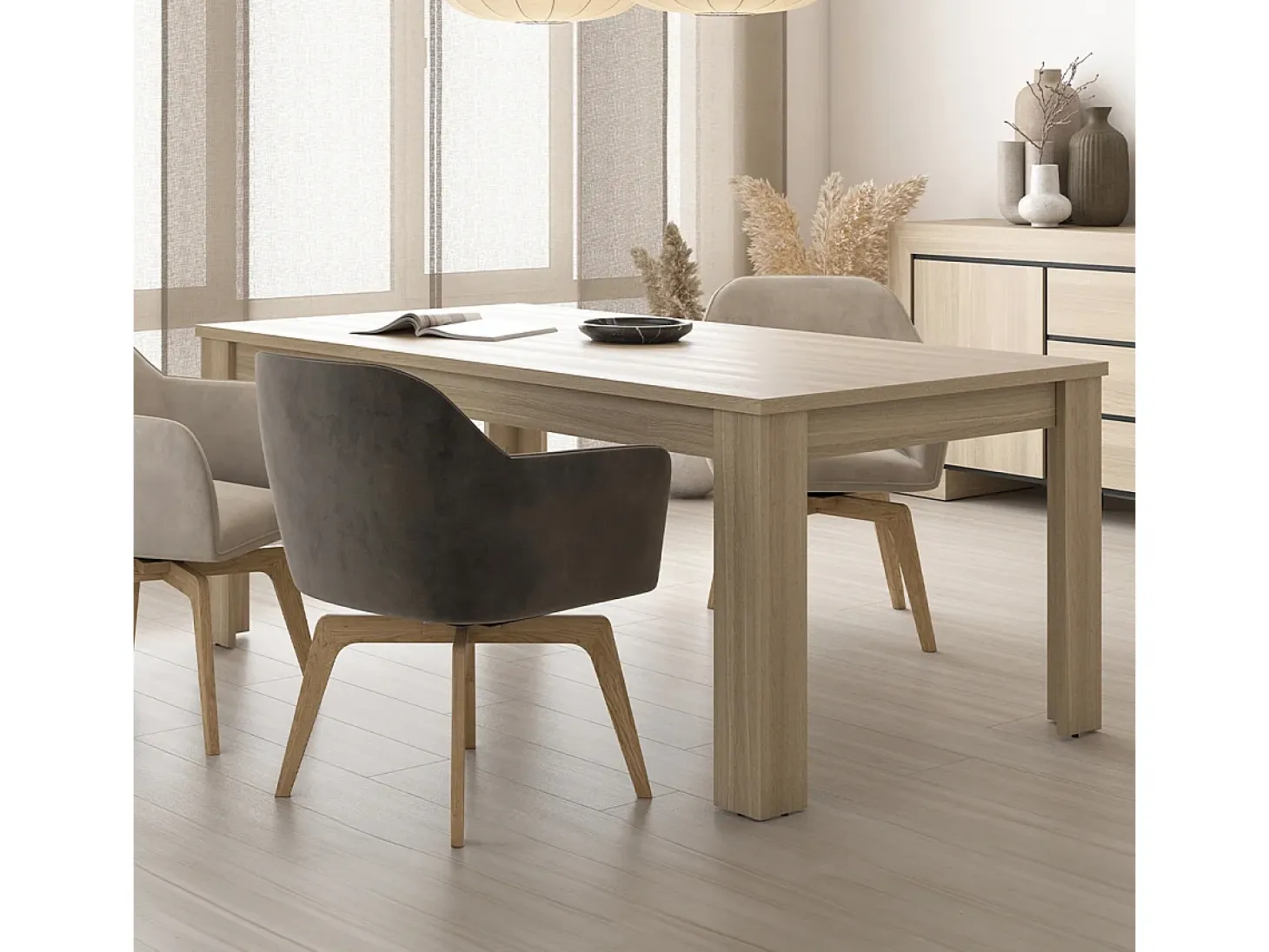 Mesa de comedor 8 plazas Lucius Madera