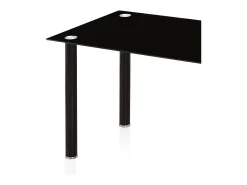 Mesa de comedor Ake Cristal negro - Cromo