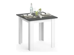 Mesa de comedor antracita 80x80x76.6 karlos
