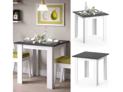 Mesa de comedor antracita 80x80x76.6 karlos