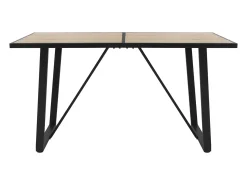 Mesa de comedor aspecto roble mueble cocina rectangular para 6 personas 140x70cm