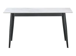Mesa de comedor Berna diseño ceramic blanco 75x140x80 cm Adec