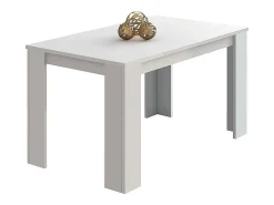 Mesa de comedor Berta fija blanco 75x140x80 cm