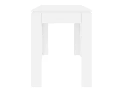 Mesa de comedor Blanca 120x60x76 cm Madera de ingeniería