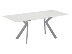 Mesa de comedor blanco/gris 140x90x76 trill