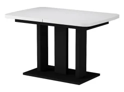Mesa de comedor blanco/negro 120x80x77.3 fenaro