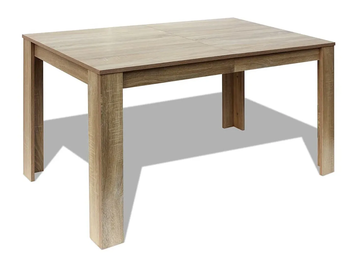 Mesa de comedor color roble 140x80x75 cm ES421605