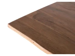 Mesa de comedor con tapa de madera de acacia y base de metal 200cm