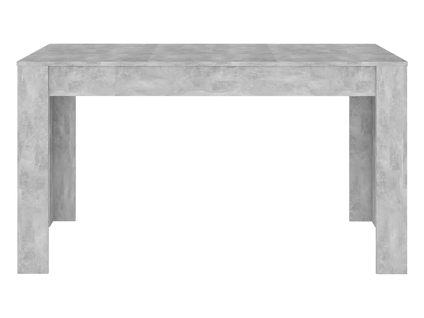 Mesa de comedor contrachapada gris hormigón 140x74,5x76 cm ES348280